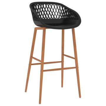 Bar Chairs 4 pcs Black