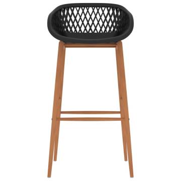 Bar Chairs 4 pcs Black