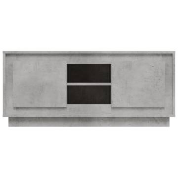 TV Cabinet Concrete Grey 102x35x45 cm Engineered Wood