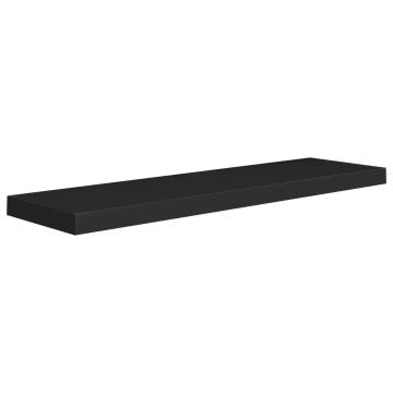 Floating Wall Shelves 4 pcs Black 90x23.5x3.8 cm MDF