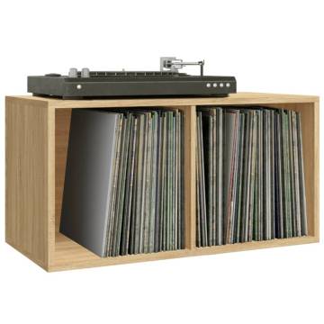 Vinyl Storage Box Sonoma Oak 71x34x36 cm Engineered Wood