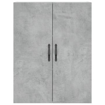 Wall Mounted Cabinets 2 pcs Concrete Grey Engineered Wood