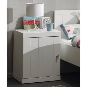 Vipack Nightstand Robin with Door Wood White