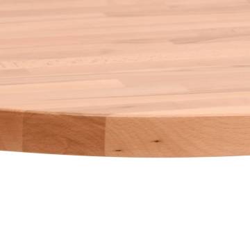 Table Top Ø60x1.5 cm Round Solid Wood Beech