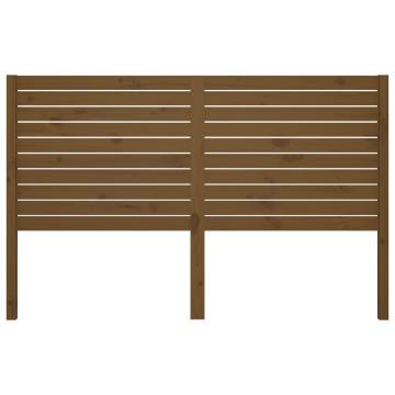 Bed Headboard Honey Brown 126x4x100 cm Solid Wood Pine