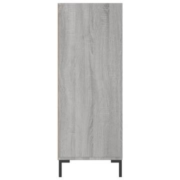 Bookcase Grey Sonoma 69.5x32.5x90 cm Engineered Wood