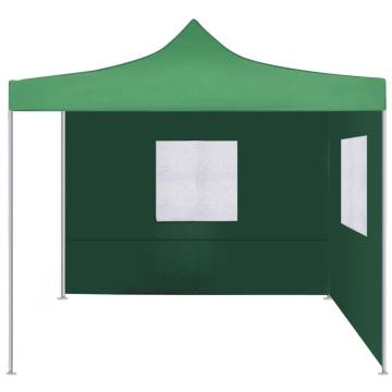 Foldable Tent with 2 Walls 3x3 m Green