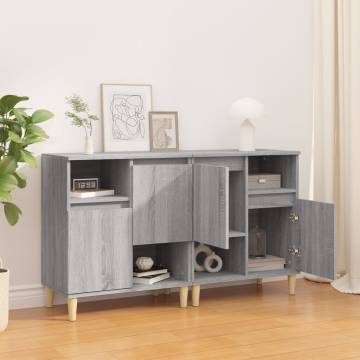 Sideboards 2 pcs Grey Sonoma 60x35x70 cm Engineered Wood