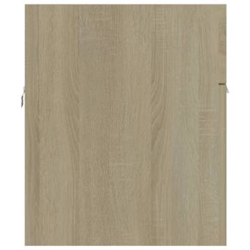 Sink Cabinet Sonoma Oak 90x38.5x46 cm Engineered Wood