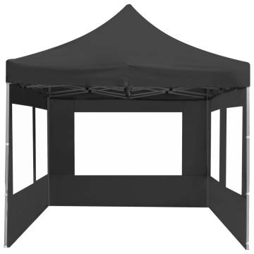 Professional Folding Party Tent with Walls Aluminium 6x3 m Anthracite