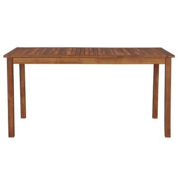 Garden Table 150x90x74 cm Solid Acacia Wood