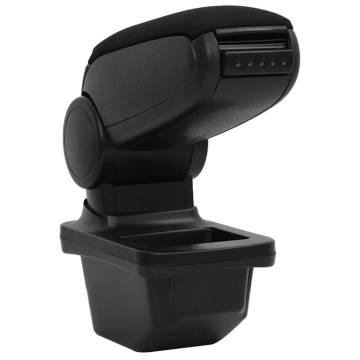 Car Armrest Black 14x33x(30-45.5) cm ABS