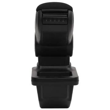 Car Armrest Black 14x33x(30-45.5) cm ABS