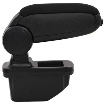 Car Armrest Black 14x33x(30-45.5) cm ABS