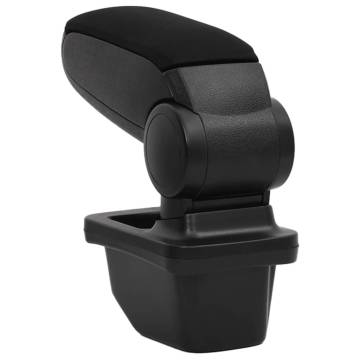 Car Armrest Black 14x33x(30-45.5) cm ABS