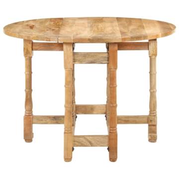 Dining Table Round 110x76 cm Solid Mango Wood