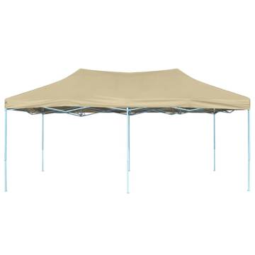 Foldable Tent Pop-Up 3x6 m Cream White