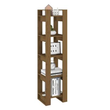 Book Cabinet/Room Divider Honey Brown 41x35x160 cm Solid Wood Pine