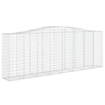 Arched Gabion Baskets 3 pcs 400x50x140/160 cm Galvanised Iron