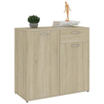 Sideboard Sonoma Oak 80x36x75 cm Engineered Wood