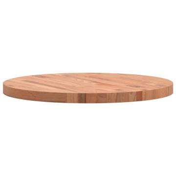 Table Top Ø70x4 cm Round Solid Wood Beech