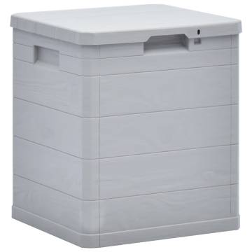 Garden Storage Box 90 L Light Grey