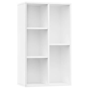 Book Cabinet/Sideboard White 50x25x80 cm Engineered Wood