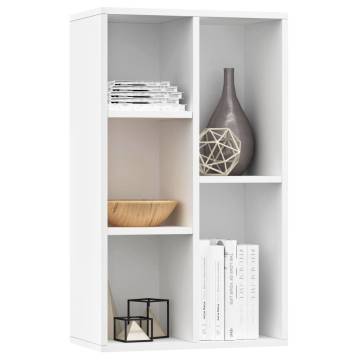 Book Cabinet/Sideboard White 50x25x80 cm Engineered Wood