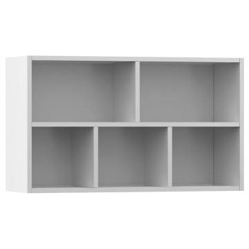 Book Cabinet/Sideboard White 50x25x80 cm Engineered Wood