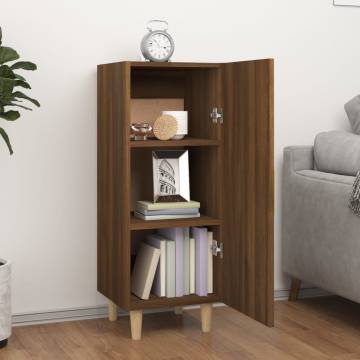 Sideboard Brown Oak 34.5x34x90 cm Engineered Wood