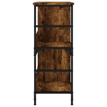 Bookshelf Smoked Oak 78.5x33x82 cm Engineered Wood