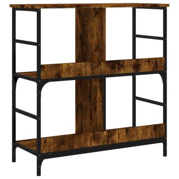 Bookshelf Smoked Oak 78.5x33x82 cm Engineered Wood