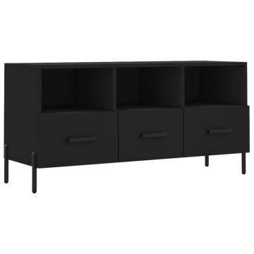 TV Cabinet Black 102x36x50 cm Engineered Wood