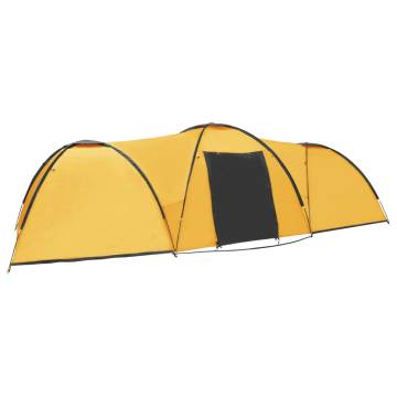 Camping Igloo Tent 650x240x190 cm 8 Person Yellow