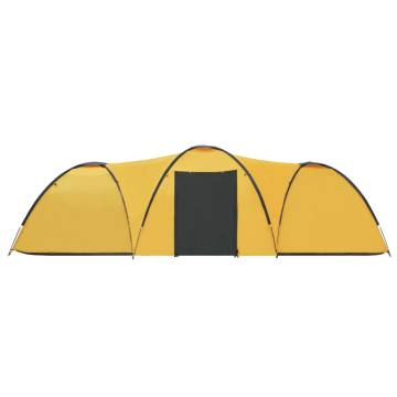 Camping Igloo Tent 650x240x190 cm 8 Person Yellow