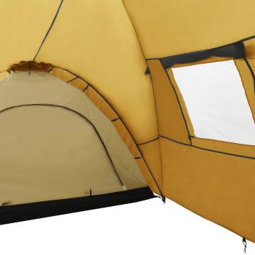 Camping Igloo Tent 650x240x190 cm 8 Person Yellow