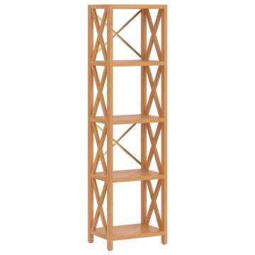 5-Tier Shelf 40x30x146 cm Solid Wood Oak