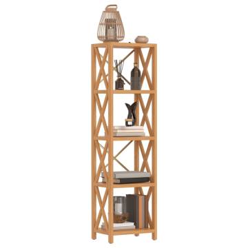 5-Tier Shelf 40x30x146 cm Solid Wood Oak