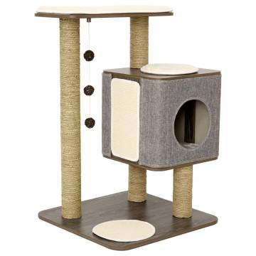 Jack and Vanilla Cat Tree House Molly 56x56x86 cm Grey