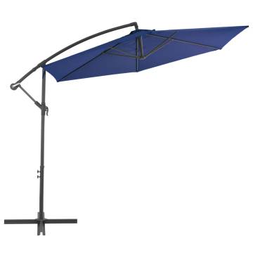 Cantilever Umbrella with Aluminium Pole 300 cm Blue