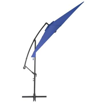 Cantilever Umbrella with Aluminium Pole 300 cm Blue