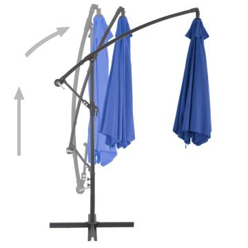 Cantilever Umbrella with Aluminium Pole 300 cm Blue