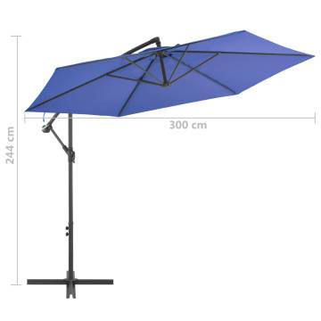 Cantilever Umbrella with Aluminium Pole 300 cm Blue