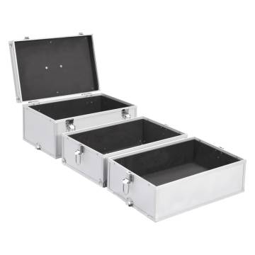 Make-up Case 37x24x40 cm Silver Aluminium