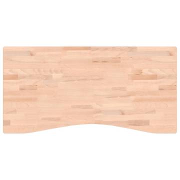 Desk Top 100x(45-50)x1.5 cm Solid Wood Beech