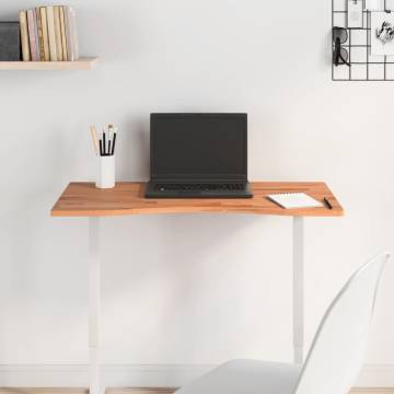 Desk Top 80x(36-40)x1.5 cm Solid Wood Beech