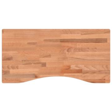 Desk Top 80x(36-40)x1.5 cm Solid Wood Beech