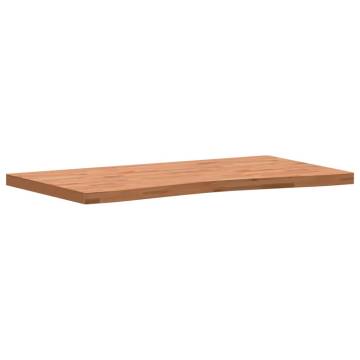 Desk Top 110x(55-60)x4 cm Solid Wood Beech