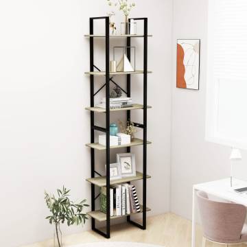 Storage Shelf Sonoma Oak 60x30x210 cm Engineered Wood