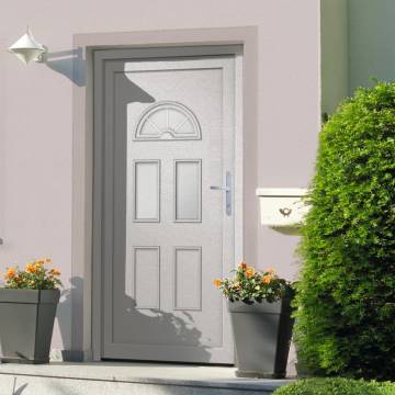 Front Door White 98x198 cm PVC